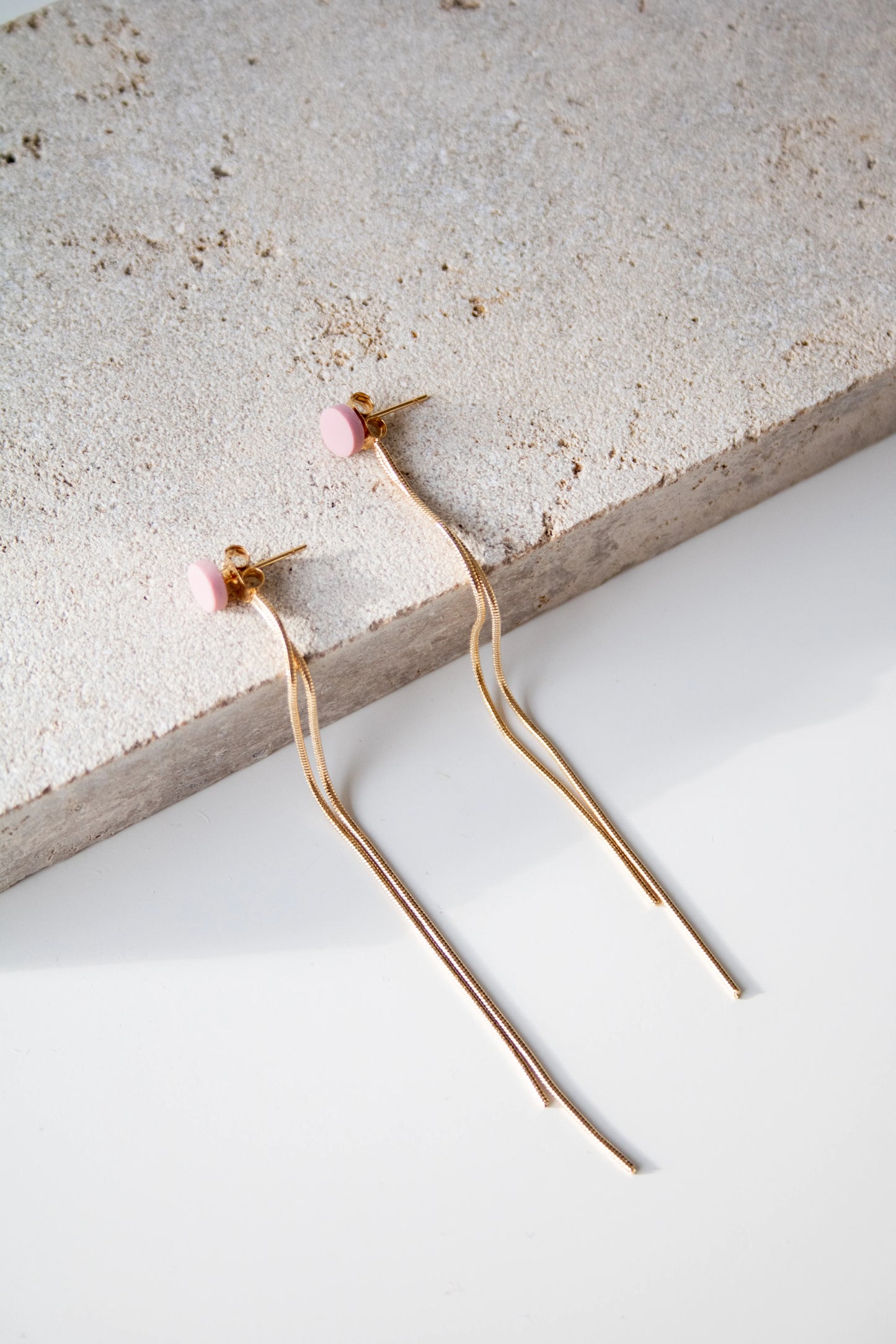 Li Gold | Oorbellen - pink