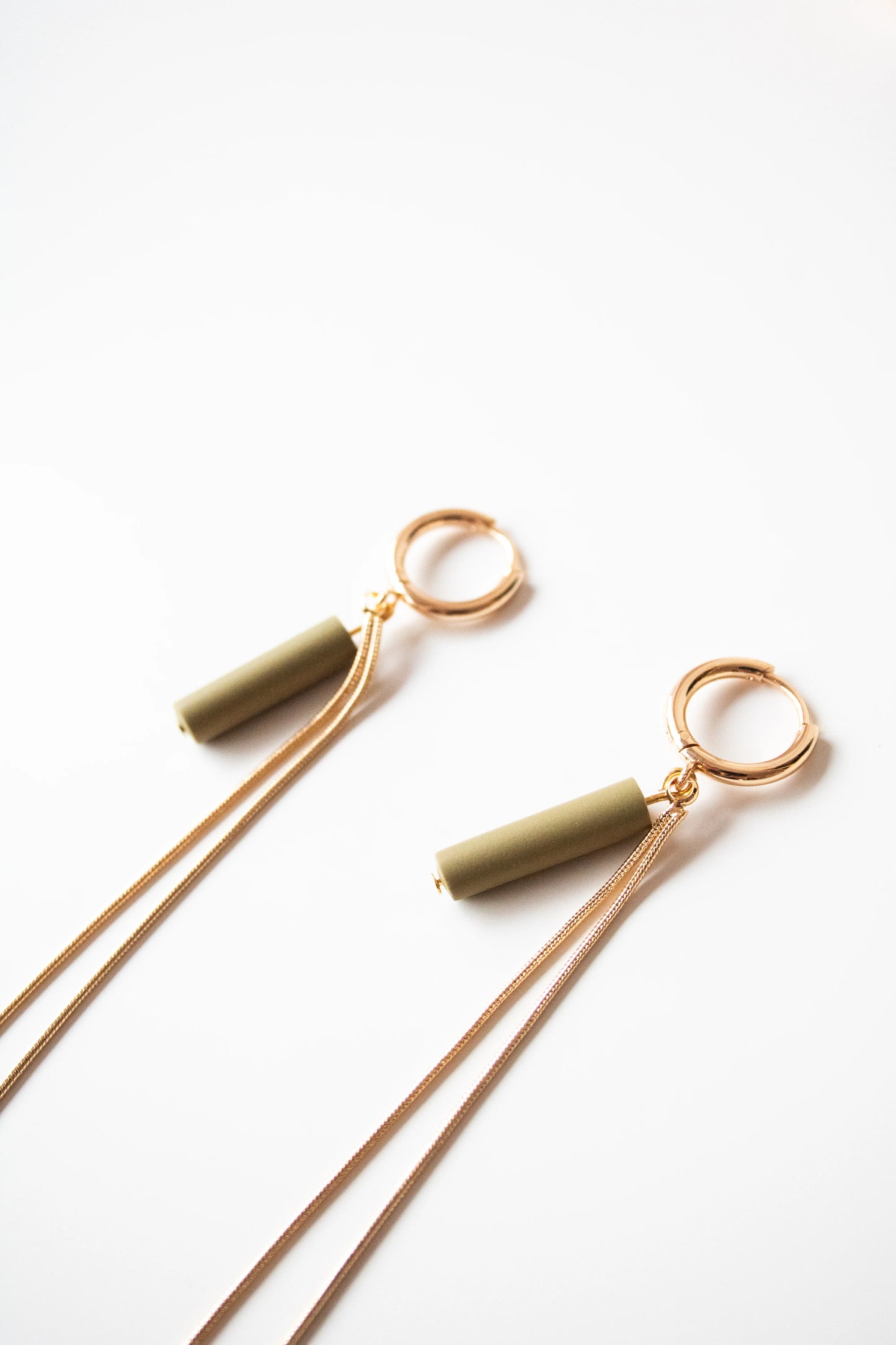 Lovi | Oorbellen - Olive green