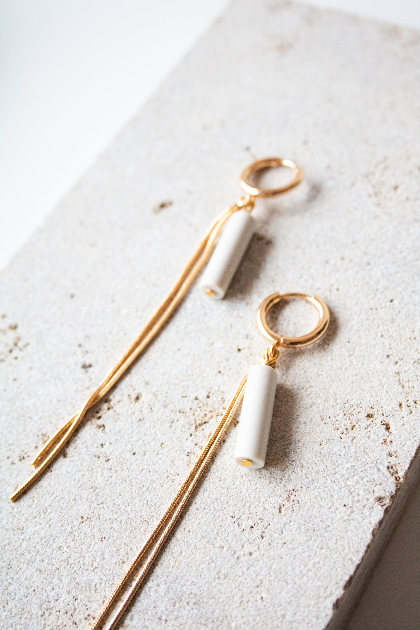 Lovi | Oorbellen - cloudy white