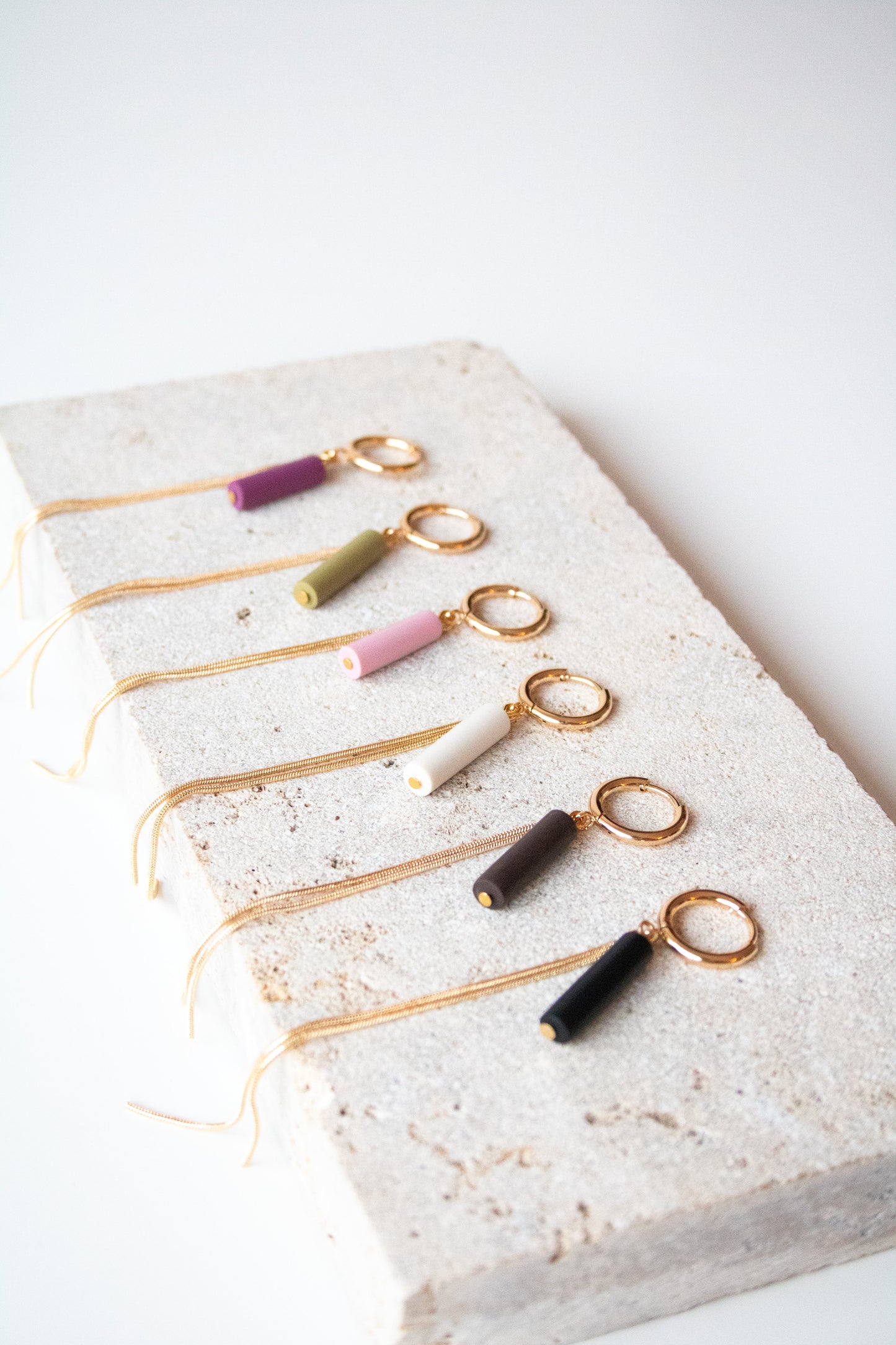 Lovi | Oorbellen - Olive green