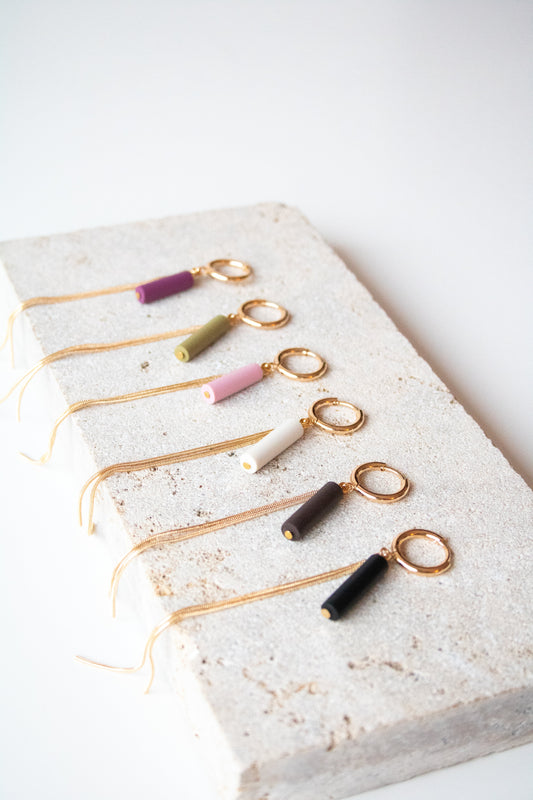 Lovi | Oorbellen - cloudy white