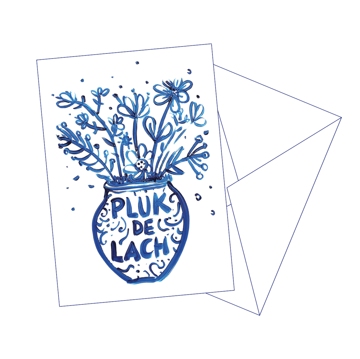 Postkaart 'Pluk de lach'