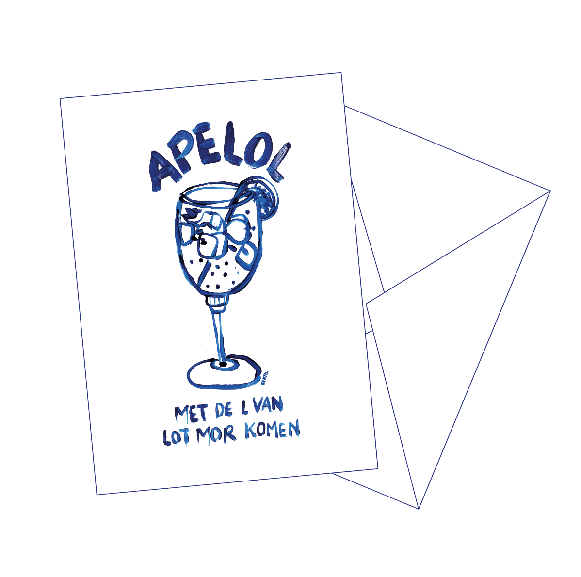 Postkaart 'Apelol'