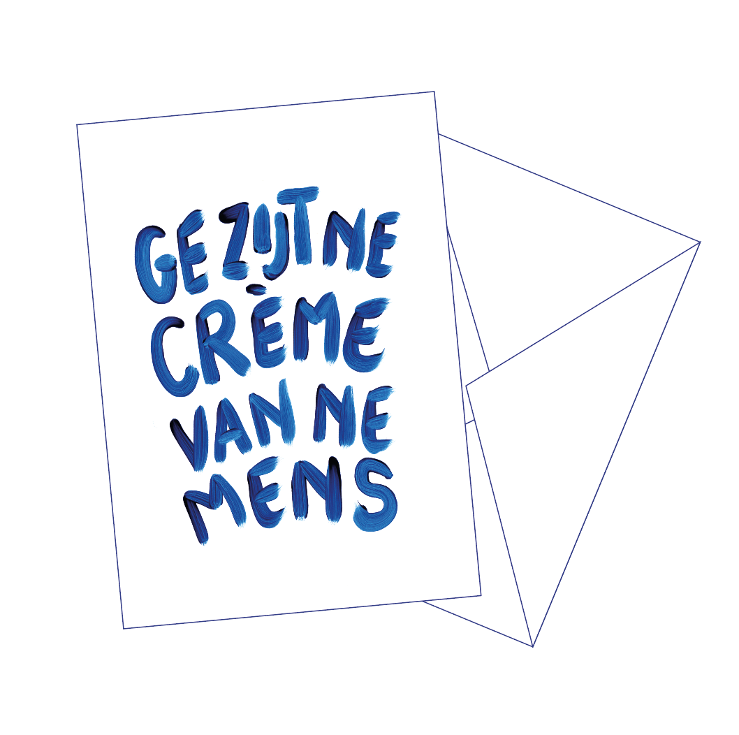 Postkaart 'Creme'