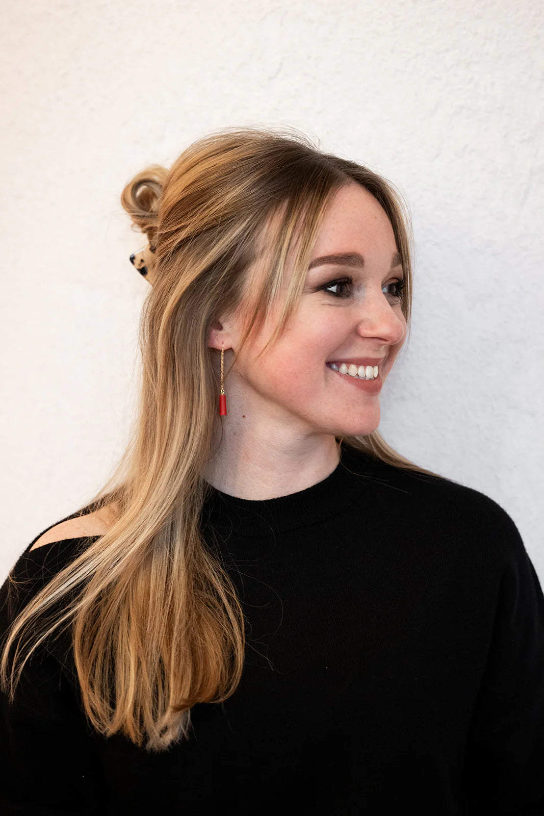 Mona | Oorbellen - maple red