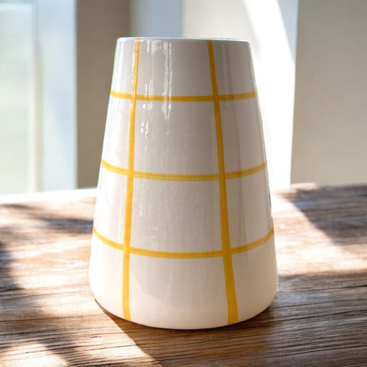 Vulcano Vaas (L) - quadrados - mosterd