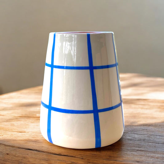 Vulcano Vaas (M) - quadrados - Royal Blue