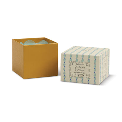 Tulp geurkaars - Wisteria & Willow -turquoise/geel