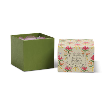 Tulp geurkaars - bronzed Gardenia - roze/groen