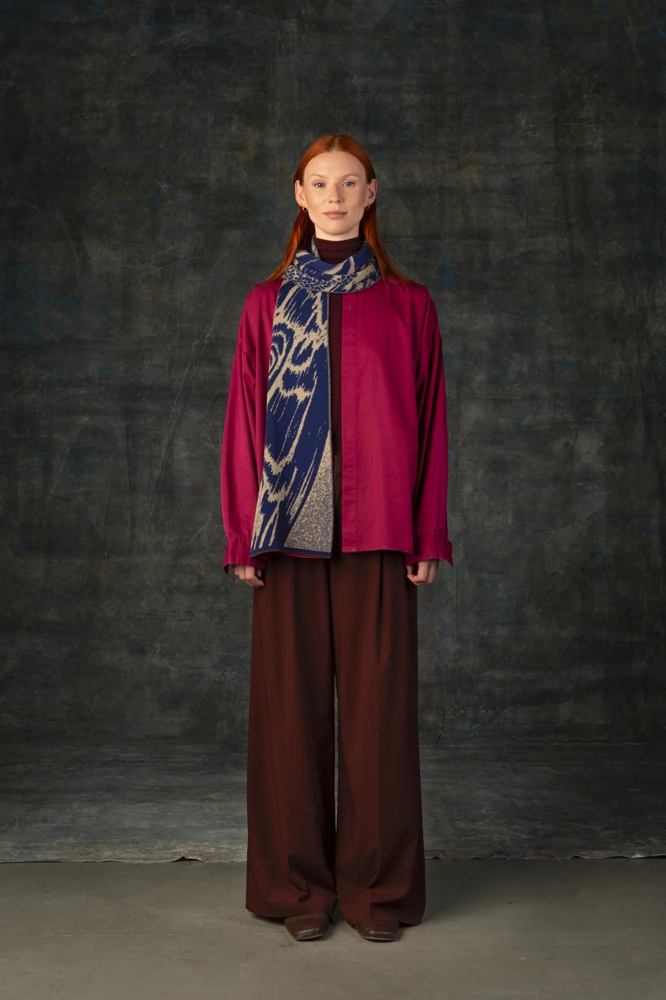 Sjaal Aurata Indigo • midi