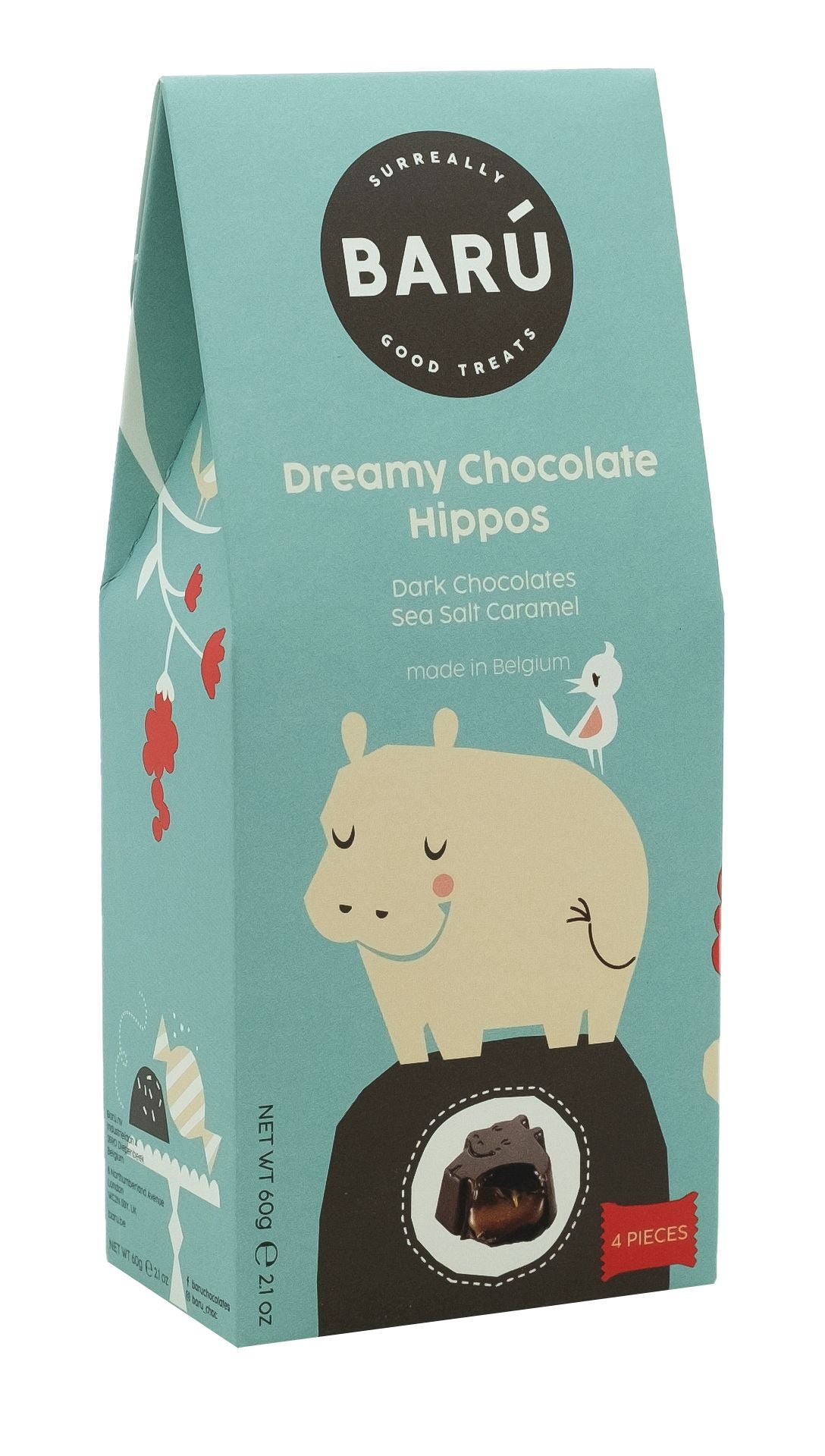 Dreamy Chocolate Hippos - Sea salted caramel