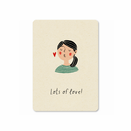 Postkaart  'Lots of love'