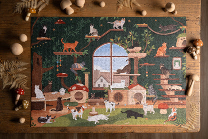 'The Cat Café' puzzel - 1000 stukjes
