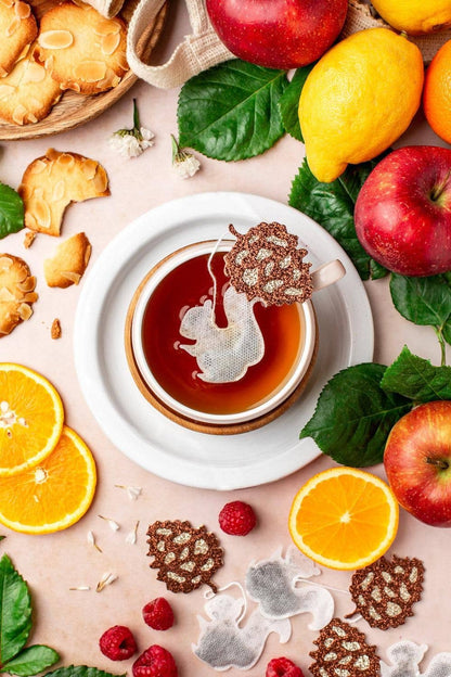 Biologische theezakjes in de vorm van een eekhoorn - Earl Grey - 5 stuks
