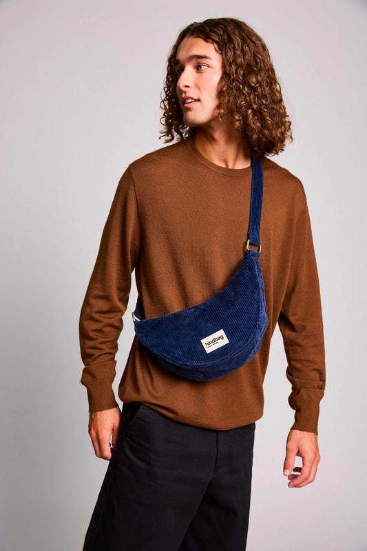 Banane Andrea (blauw-velours)