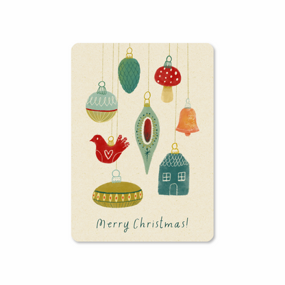 Postkaart  'A vintage christmas'