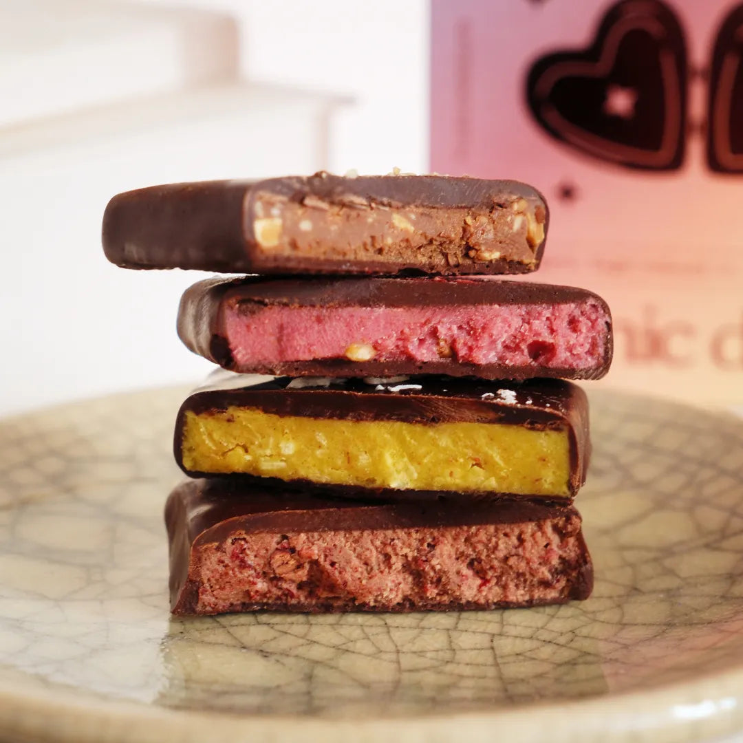 Cadeaubox met 4 notenboterchocolaatjes