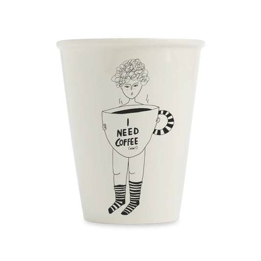 Beker 'Coffee now' - Helen B.