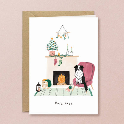 Kerstkaart hondje