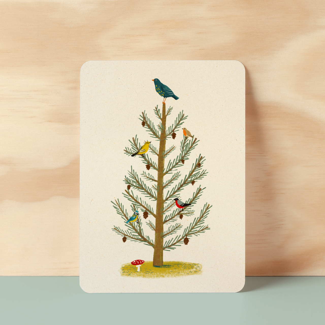 Postkaart  'Vogelboom'