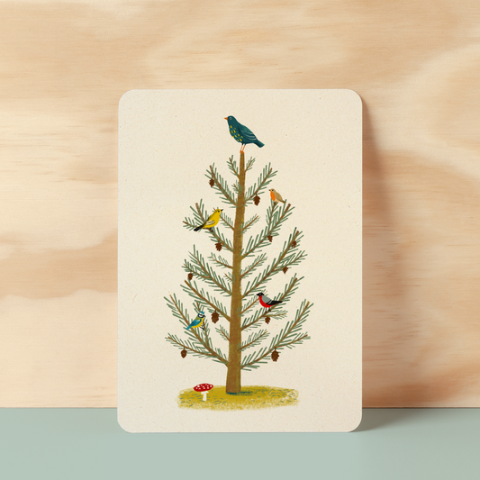 Postkaart  'Vogelboom'