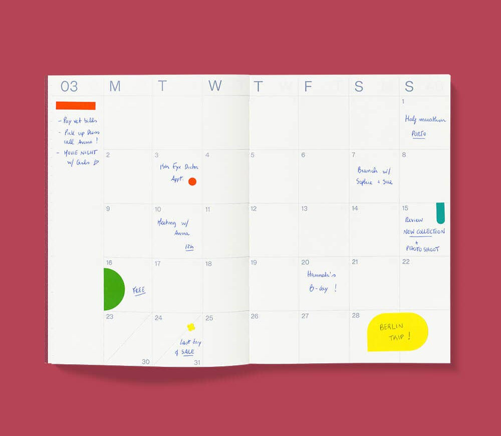 2026 Planner: Candy / Tijdblok
