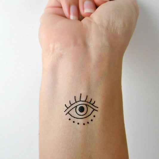 Tijdelijke tatoeage van het derde oog (set van 4)