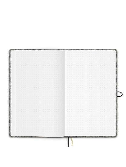 Notebook met knoop