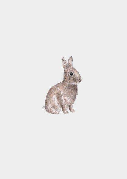 Muursticker - konijntje