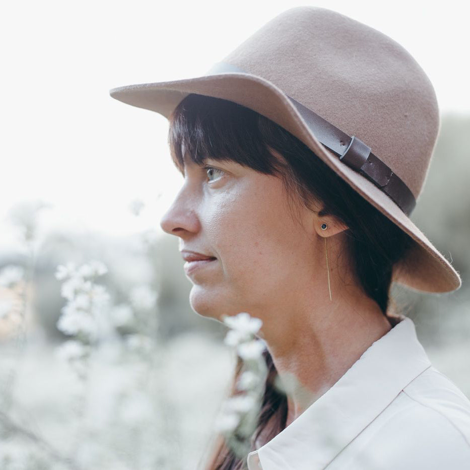 'Wega' oorbellen met onxy steentjes