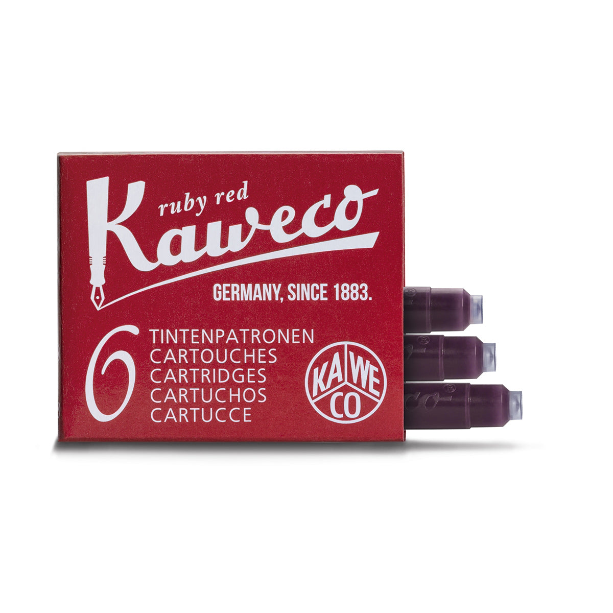 Kaweco inktpatronen 6-pack - rood