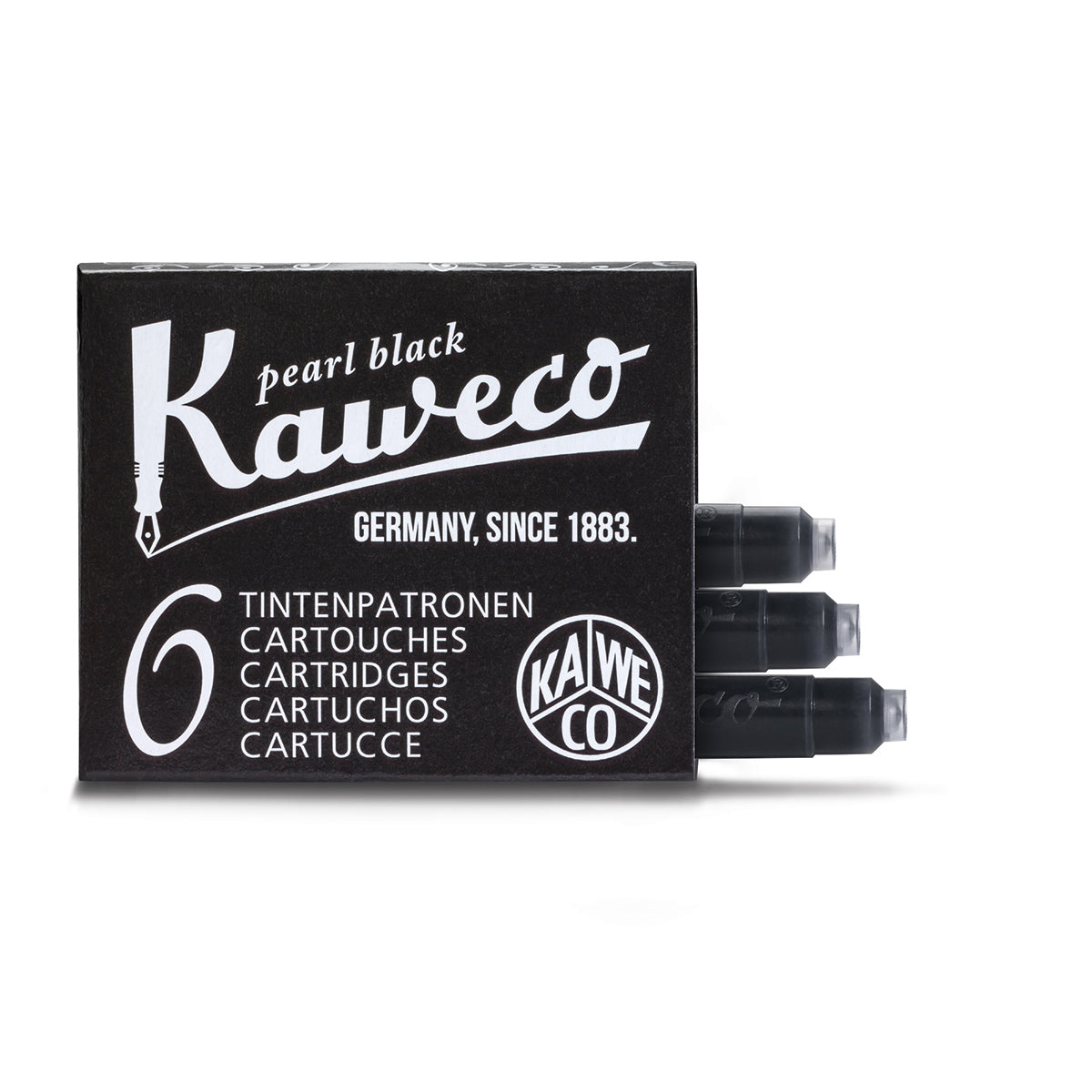 Kaweco inktpatronen 6-pack - zwart