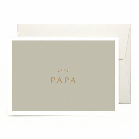 Postkaart 'Best Papa'