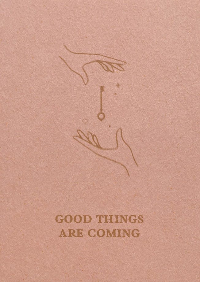 Minikaart 'Good things are coming'