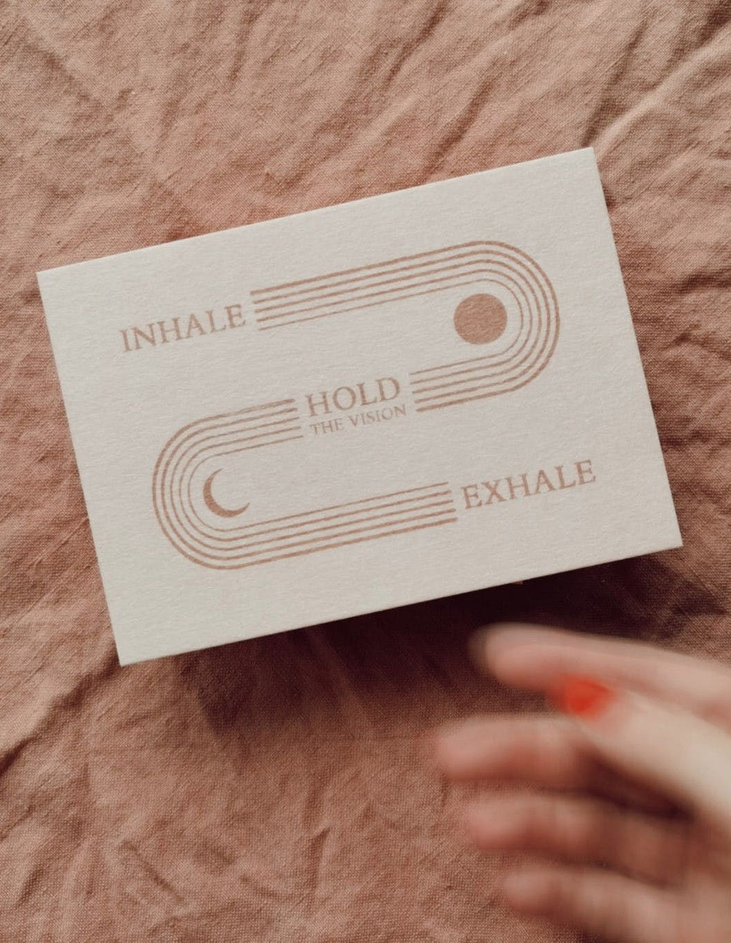 Postkaart  Inhale - exhale'