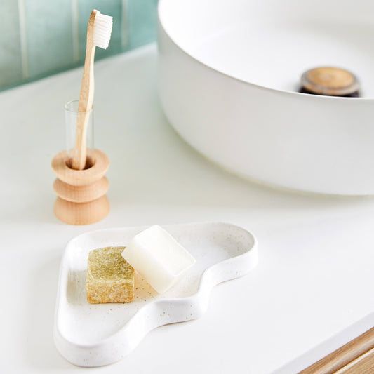 Keramische Wave Tray - Driehoek White