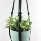 Kleine zwarte macramé hanger