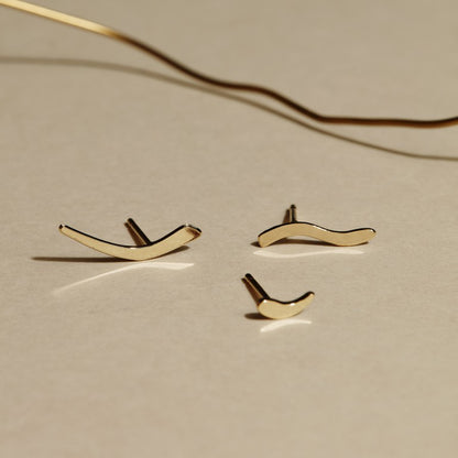 Oorbellen - trio golven