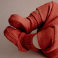 Slofjes/booties amber yarn - bossa nova  (0 - 6 M)