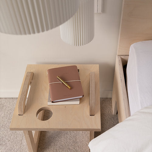 Notebook - vegan leer - nougat