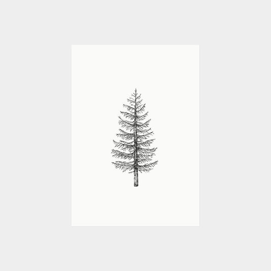 minikaartje/cadeaulabel 'dennenboom'