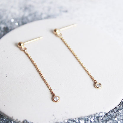 'Poolster' oorbellen