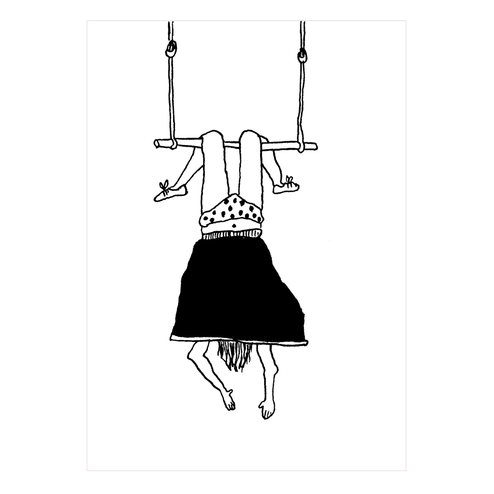 Postkaart 'Trapeze girl' - Helen B.